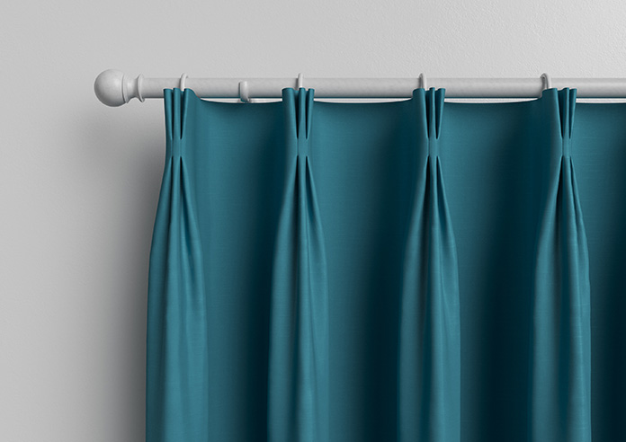 Kyoto Faux Silk, Azure - Made to Measure Curtains - Image 11